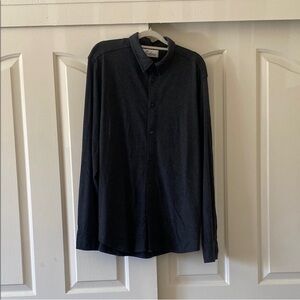 CALIFORNIA SHIRT CO 1976 Men's Black Button-Up Shirt. Size L